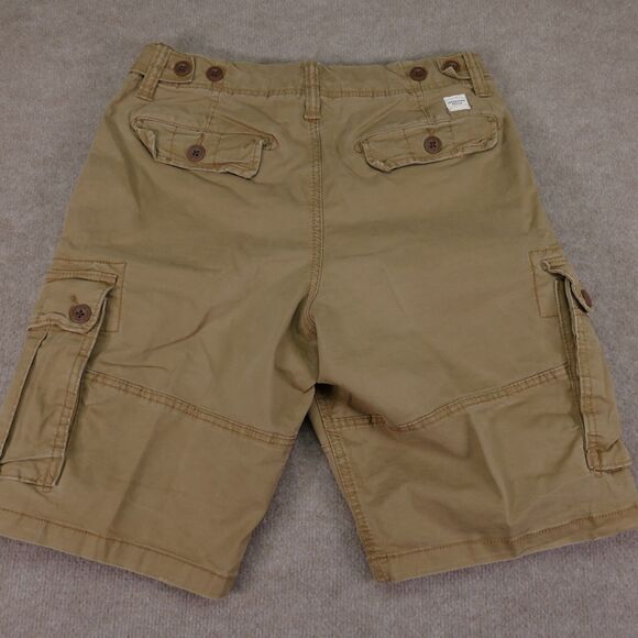 American Eagle Cargo Shorts 30 Classic Fit Flex Stretch Brown Pockets - Picture 14 of 15